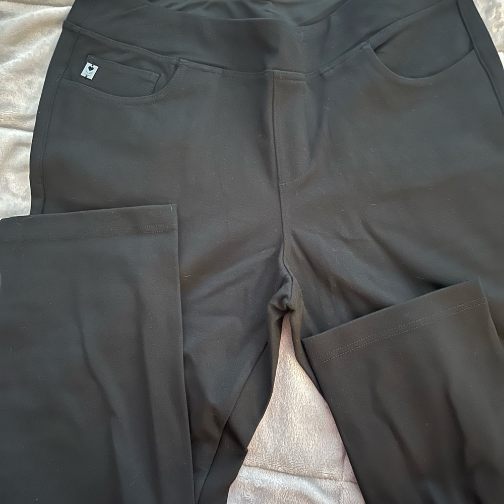 Belle by Kim Gravel black ponte pants